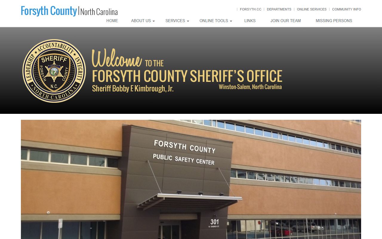 Forsyth County phone directory Sheriff's Office phone contacts